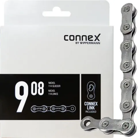 Connex Wippermann Kette 908 1/2" x 11/128" 114 Glieder 6,6mm 9-fach