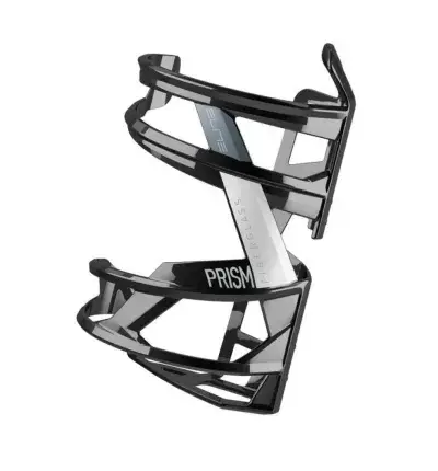 Elite Trinkflaschenhalter Prism links, schwarz glanz/weiß