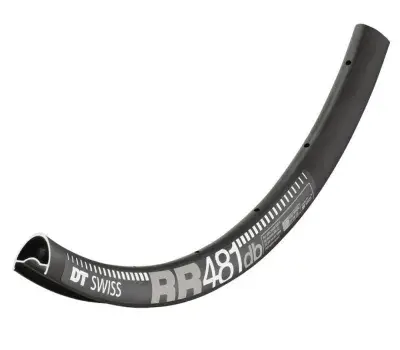 DT Swiss Felge RR 481 Disc 28"/700C 24 Loch Schwarz - robuste Gravel- und Bikepacking-Felge