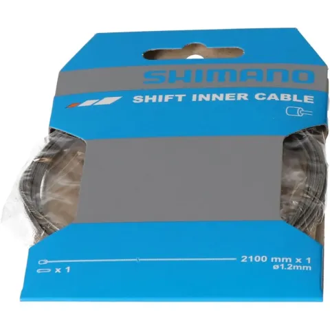 SHIMANO 10 Stück. Schaltzug MTB/Road Stahl Schaltzug - glatter Innenzug für präzise Schaltvorgänge