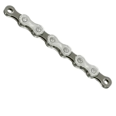 SunRace CN10A Fahrradkette 10-fach - 116 Glieder - silber/grau - 1/2 x 11/128 Zoll