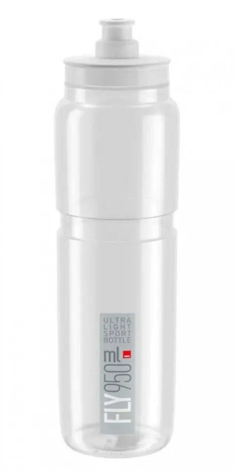 Elite Trinkflasche Fly 950 ml klar/grau