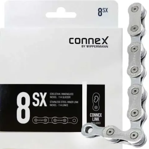Connex Wippermann Schaltungskette 8SX 1/2" x 3/32" 114 Glieder 7,2mm, 6/7/8-fach