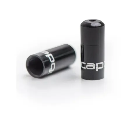 capgo OL Endkappenset Schaltaußenhülle Alu 4,5 mm Schwarz - 10 gedichtete Endkappen