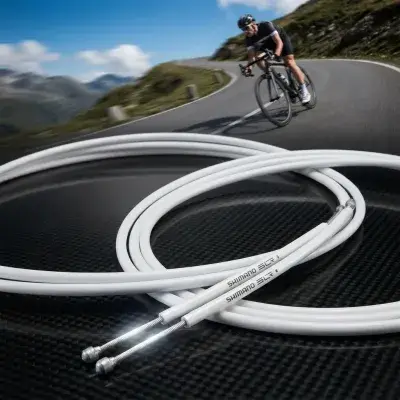 SHIMANO Bremszug-Set Road SIL-TEC beschichtet Bremszug-Set - Weiß
