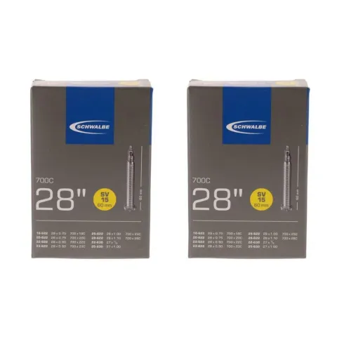 Schwalbe 2x Schlauch SV15 extra lang (18/28-622/630) - 28 Zoll