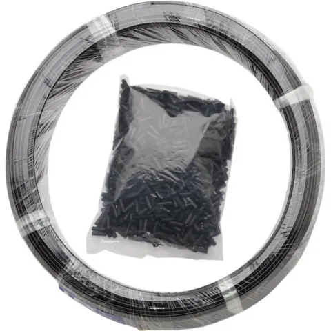 Jagwire Schaltzugaußenhülle LEX 50 m 4 mm x 200 m Schwarz - langlebige Werkstattrolle