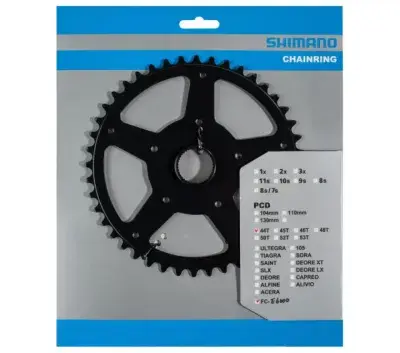 Shimano E-Bike Kettenblatt 44Z Steps FC-E6000 SM-CRE60 - effiziente Antriebs-Performance
