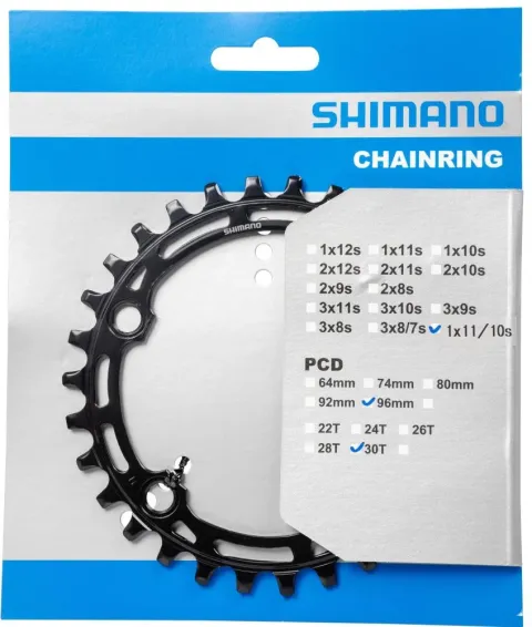 SHIMANO DEORE FC-M5100 Kettenblatt 30 Zähne - MTB Kettenblatt für 1x12-fach Antrieb