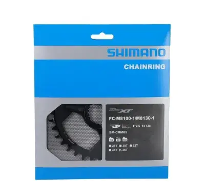 SHIMANO Kettenblatt DEORE XT FC-M8100/8120/8130 36 Zähne - Original Ersatzteil für MTB