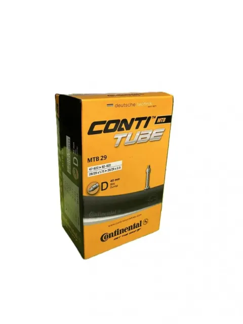 Continental Fahrradschlauch MTB 29 Zoll 28x1.75-2.50 (47-62/622) Dunlopventil DV 40mm - Butyl…