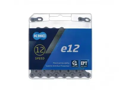 KMC Kette e12 EPT, 12-fach, 130 Glieder, E-Bike-kompatibel, extra langlebig, rostresistent, für…
