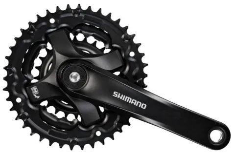 SHIMANO Kurbelgarnitur TOURNEY FC-TY501 Kurbelgarnitur - 6-fach, 7-fach, 8-fach, 170 mm, 42-34, 24…