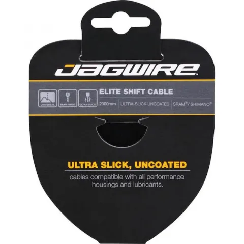 Jagwire Schaltzug Elite Ultra Slick hochglanzpoliert 1,1 x 2300 mm Silber - maximale Schaltpräzision