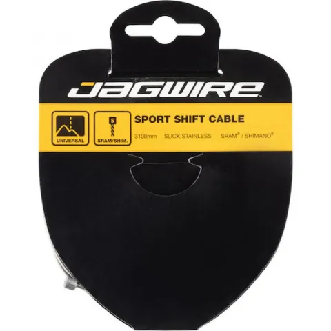 Jagwire Schaltzug Sport Edelstahl geschliffen 1,1 x 3100 mm Silber - präzise, korrosionsbeständige…