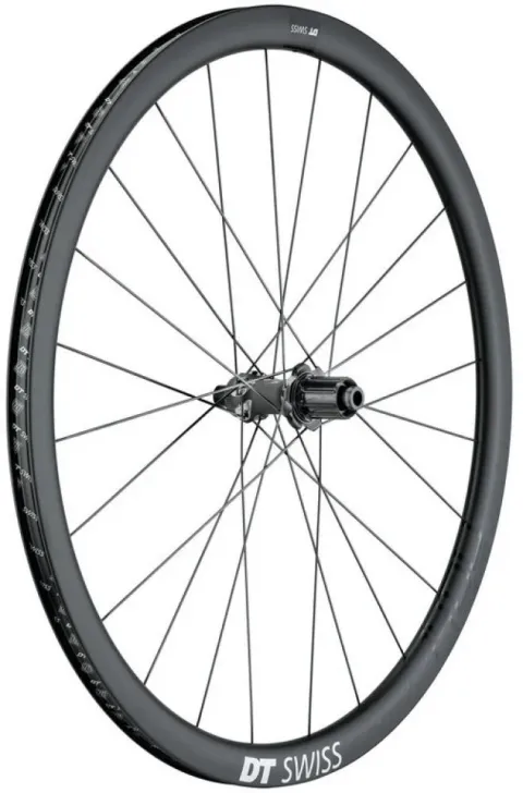 DT Swiss Laufrad PRC 1400 Spline Disc 622x18 mm schwarz - leichtes Carbon-Performance-Laufrad