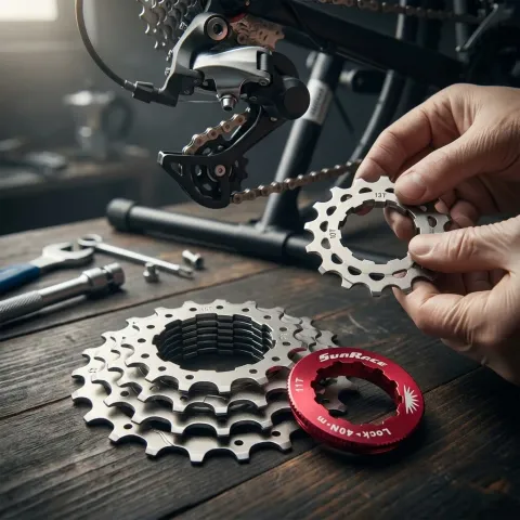 SunRace SPCS10 10-fach Ersatzritzel-Set 11-13-15 Zähne silber inkl. Lockring - kompatibel mit…