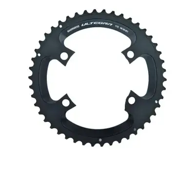 SHIMANO Kettenblatt ULTEGRA FC-R8000 46 Zähne Schwarz - präziser Antrieb für Rennräder