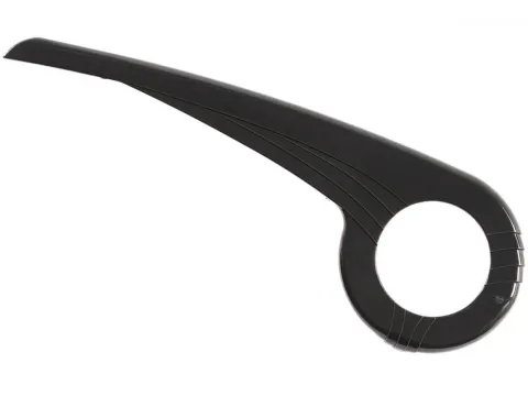 Hebie Kettenschutz 1 Flügel bis 48 Zähne schwarz ohne Halter 0344 E1