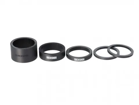 RockShox Headset Spacer UD-Carbon weißes Logo - präzise Höhenanpassung für den Vorbau