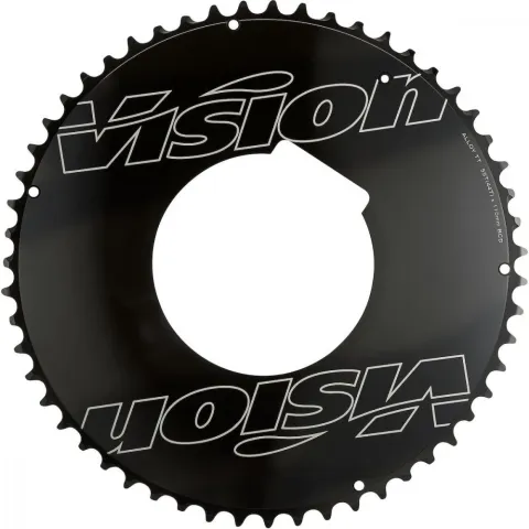 Vision Road Powerbox Aero Kettenblatt 110 mm x 46 T - Aerodynamisch optimiertes 7075er Aluminium…