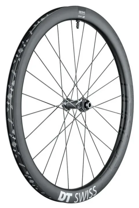 DT Swiss Laufrad GRC 1400 Spline Disc 584 x 24 mm schwarz - aerodynamisches Carbon-Gravel-Hinterrad