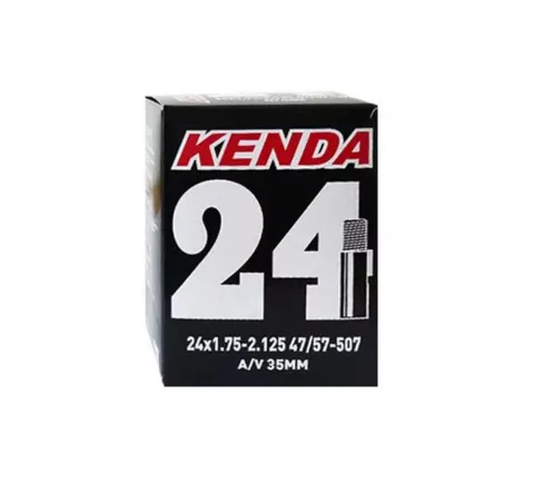 KENDA Fahrradschlauch 24x1.75-2.125 Zoll (47/57-507) mit Autoventil (AV) 35 mm, kompatibel mit…