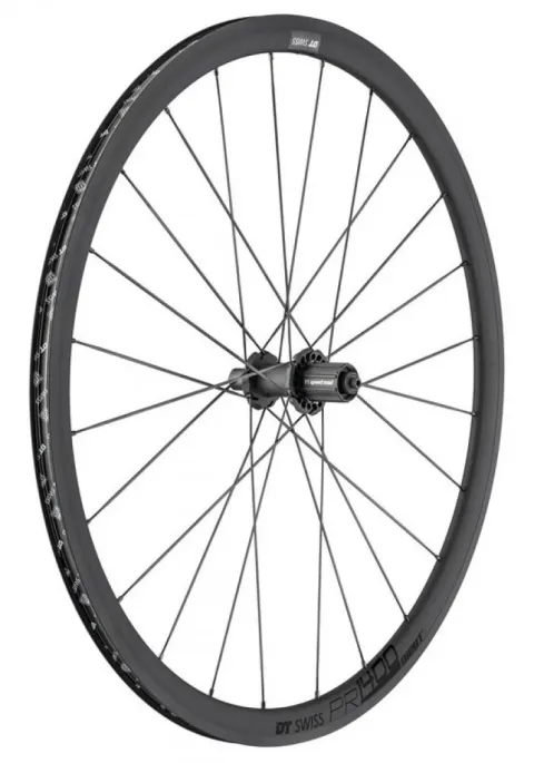 DT Swiss Laufrad PR 1400 DICUT Oxic 622x18 mm schwarz - leichtes High-Performance Rennrad-Hinterrad