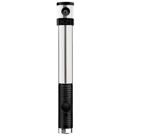 Crankbrothers Klic HV Handpumpe-CO2-Pumpe analoges Manometer inkl. Rahmenhalter silber