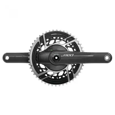 SRAM Kurbelgarnitur Quarq RED E1 160 mm 48-35T - Leichter Powermeter mit praeziser Schaltperformance