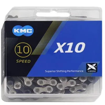 KMC X10 10s Kette 114 Glieder grau - zuverlässige 10-fach Schaltungskette