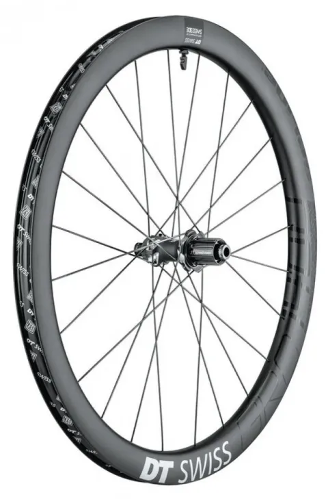 DT Swiss Laufrad GRC 1400 Spline Disc 584 x 24 mm schwarz - aerodynamisches Carbon-Gravelrad