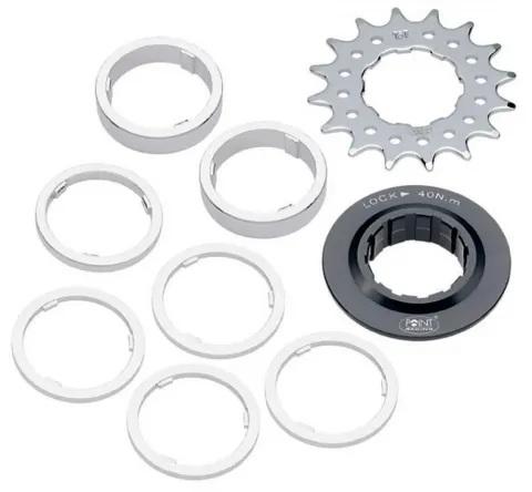 Single Speed Ritzel / Distanzring-Set 18 Zähne