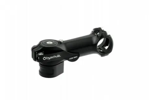 by,schulz Vorbau Twist SDS 105 mm Ø 31,8 mm schwarz - platzsparender Drehvorbau