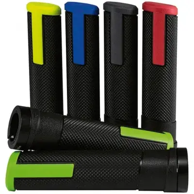 Ergotec MTB-ATB-Griffe Porto Kraton/Alu, 133/133mm per Paar sw/gelb
