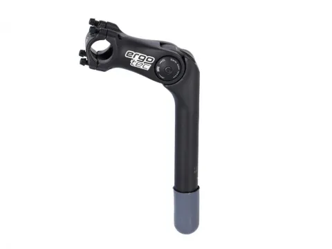 Ergotec Vorbau Octopus 2 SL 180mm/90mm Niro/Alu sw Ø 25,4mm1 1/8"25,4 LA