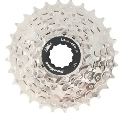 SUNRACE Zahnkranzkassette 7 FACH 12-28 Zähne NICKEL