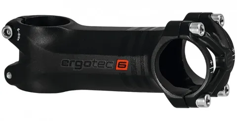 Ergotec A-Head Vorbau Piranha 2 Alu schwarz 1 1/8" Ø 31,8mm 100mm 6°
