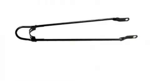 Bumper Schutzblechstrebe 28 × 1 1/2" Stahl schwarz - Hollandrad Rücklichthalter, 45 cm Länge