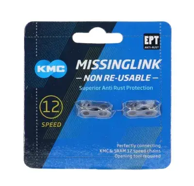 KMC 12NR EPT MissingLink Kettenverschluss - 12-fach silber EcoProTeQ-Beschichtung nicht…