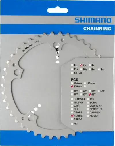 Shimano Kettenblätter ALFINE FC-S501 42 Zähne