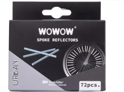 WOWOW Speichenreflektoren 72 Stück - 3M Scotchlite, 360° Sichtbarkeit, StVZO-konform, für 1,8-2,0…