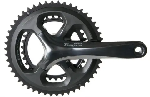 SHIMANO Kurbelgarnitur TIAGRA FC-4700 Kurbelgarnitur - 10-fach, 170 mm, 48-34 Zähne, 34 Zähne, Grau