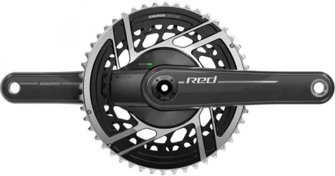 SRAM Kurbelgarnitur Quarq RED E1 175 mm 48-35T - Präziser Leistungsmesser für ambitionierte Fahrer