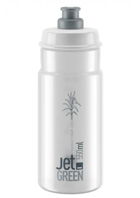 Elite Trinkflasche Jet Green 550ml klar grau Biokunststoff