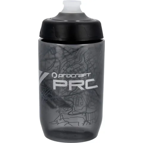 Procraft Trinkflasche Origin 500 ml smoke/silber - leichte, BPA-freie Fahrradlasche