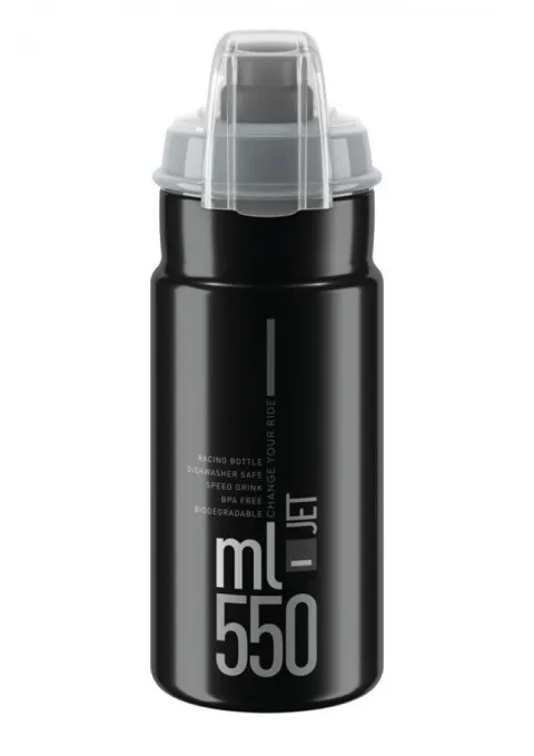 Elite Trinkflasche Jet Plus 550 ml schwarz grau