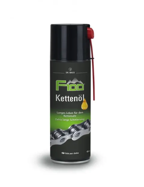 F100 Premium Fahrradpflege Kettenöl 300ml Aerosoldose - Neue Formel für optimalen Kettenschutz -…