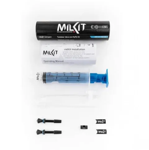 milKit DC3 Tubeless Nachfüllkit compact 35 mm - Dichtmilch nachfüllen ohne Luftverlust