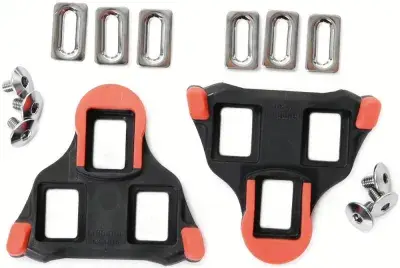 SHIMANO SM-SH10 SPD-SL Schuhplatten rot - präziser Kraftschluss für Rennradpedale